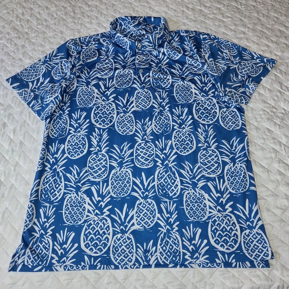 Chubbies Men's Size XXL Lightweight “The Thigh Napple” Performance Polo